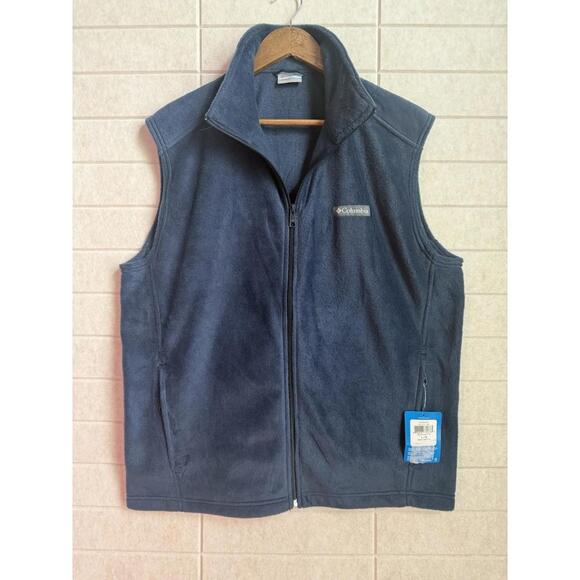 Columbia‎ Steens Mountain Fleece Vest Outdoor Navy - Large - Picture 1 of 5